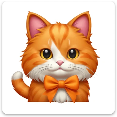 Gatto con il fiocco sticker