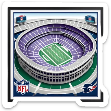 superbowl stadium sticker