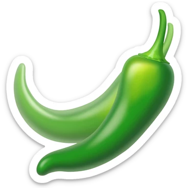 Green chilli sticker