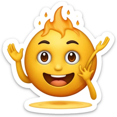 emoji debochando mostrando dedo sticker