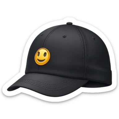 black golf hat sticker