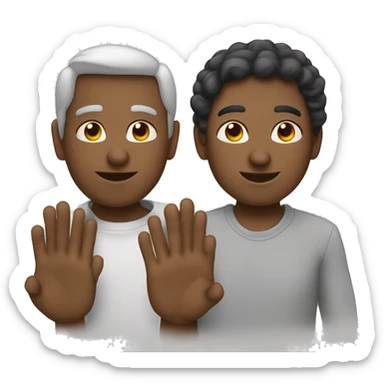 deux mains qui se tiennent chacune par l'avant bras pour se saluer sticker