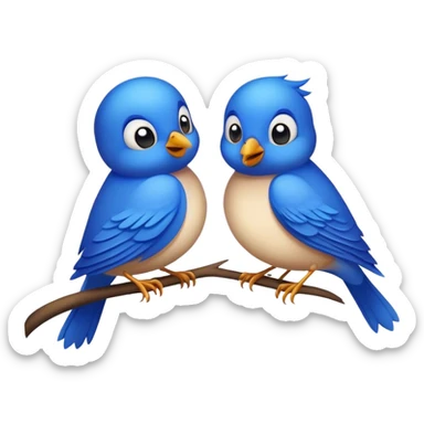 Two birds sticker