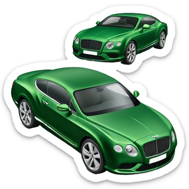 Green bentley continental  sticker