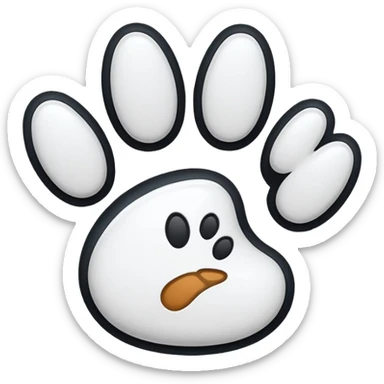 mac os icon paw cat cursor sticker