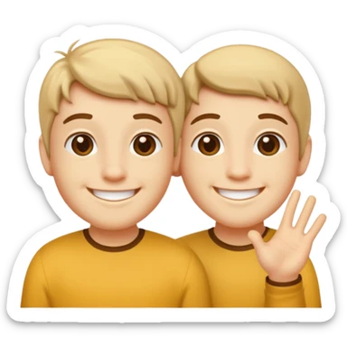 Grok saying hi to Gemini sticker