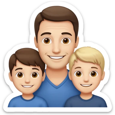 a father with many children sticker