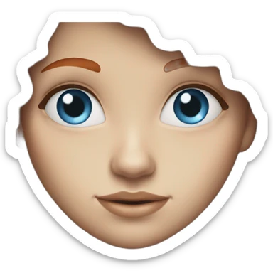 redhead-girl-blue-eyes sticker