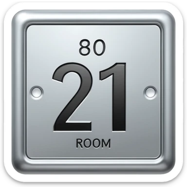 room number sticker