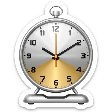 alarm clock sticker