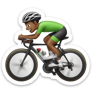 young Cyclist winning sticker