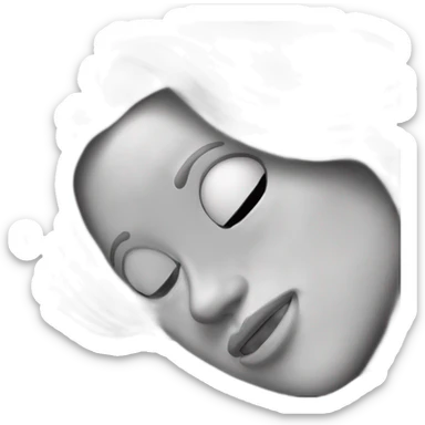 Chat gris qui dort sticker