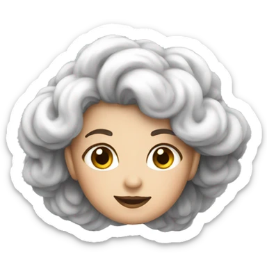 nube voladora sticker