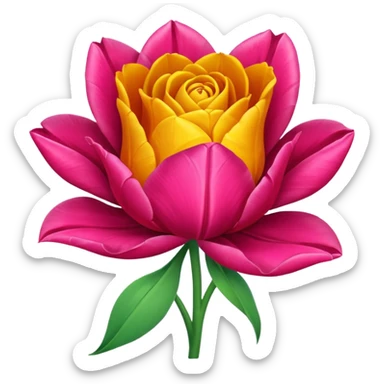 Tulip rose sticker