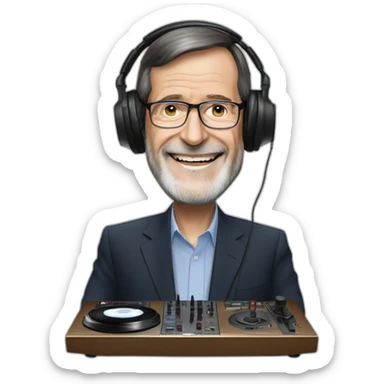 mariano rajoy dj session sticker