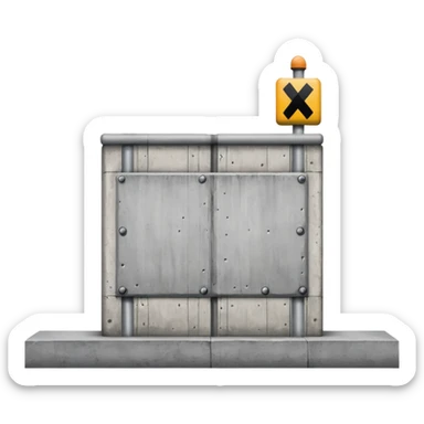 berlin wall long sticker