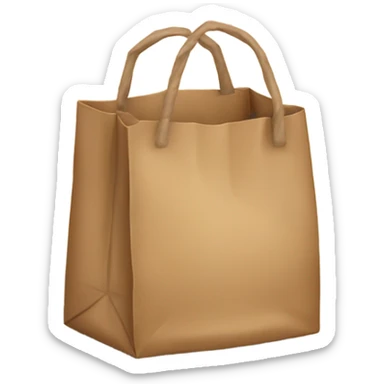 Brown bag sticker