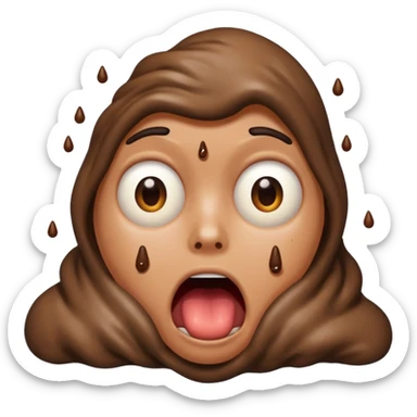 💩+😱 sticker