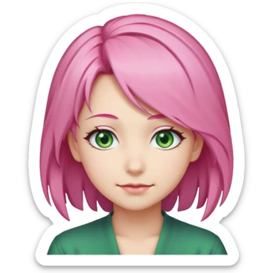 Mitsuri Kanroji, ultra détaillé, sourire narquois, mitsuri Kanroji hairstyle  sticker