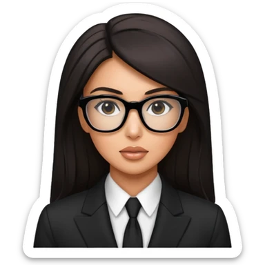 kim kardashian as a lawyer sticker
