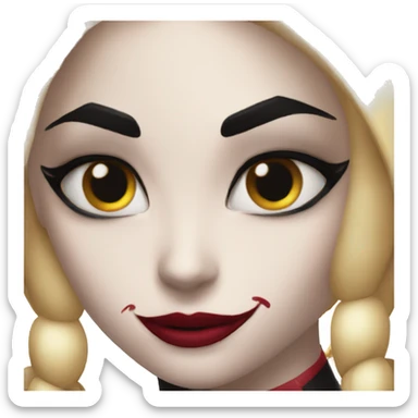Harley Quinn face sticker
