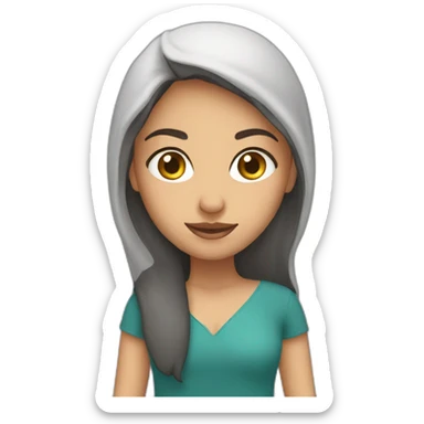 Half Arab half caucasian girl sticker