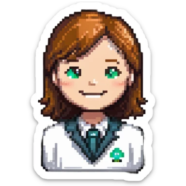 CRM icon with a contact list and a smiling avatar sticker