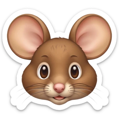 🙄 pero que el ratón tenga los ojos o sea que su iris vea para arriba su iris esté en la parte superior derecha de su ojo , no en el centro  sticker