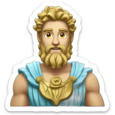 Poseidon God sticker
