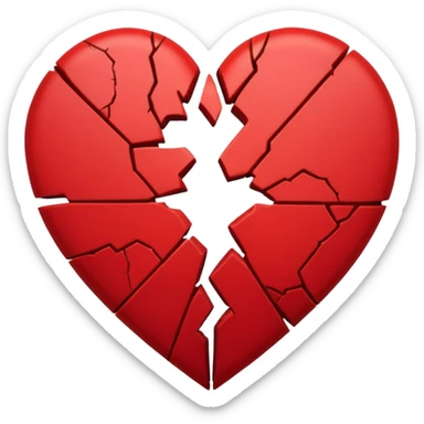 Corazón roto sticker