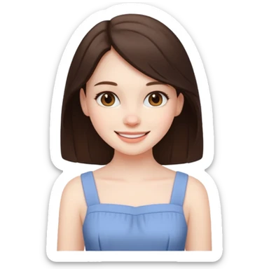 pretty burnette poor girl sticker