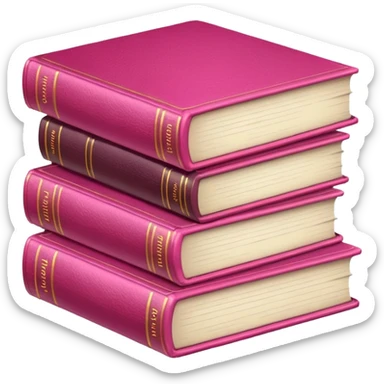 Livros rosa sticker