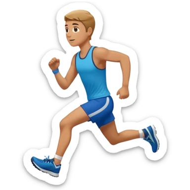 running up hill sticker
