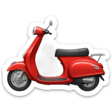 red scooter sticker