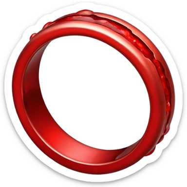 2 bloody wedding ring sticker