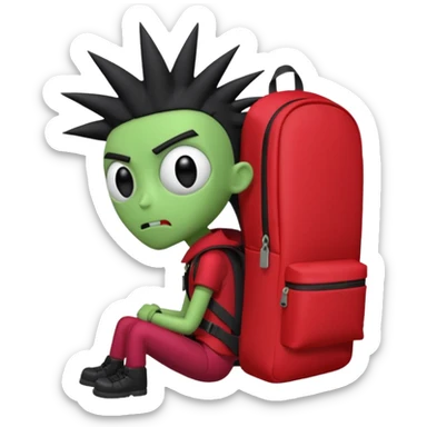 Invader zim sticker
