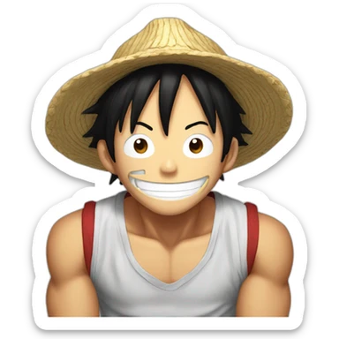 Luffy Say hi sticker