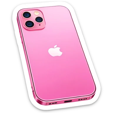 Pink iPhone 12  sticker