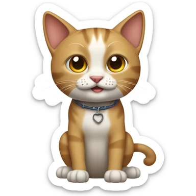 Gato con patas de hombre  sticker