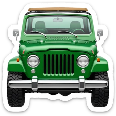 c101 jeepster commando with hardtop with straight flat bonnet sticker