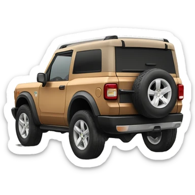 Tan bronco sport sticker