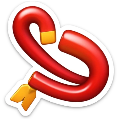 Dunkelrote schleife sticker