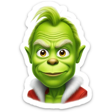 Elon musk as grinch sticker