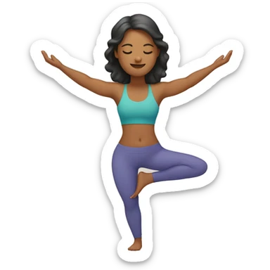 Mujer haciendo yoga  sticker
