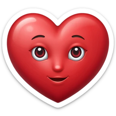 Coeur couleur bordeaux sticker