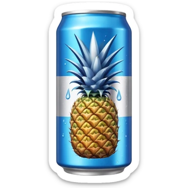 energy drink coconut and pinaple sticker