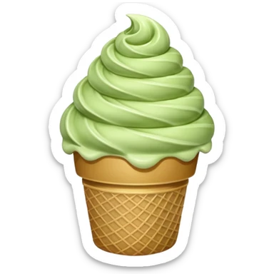 Matcha ice cream  sticker