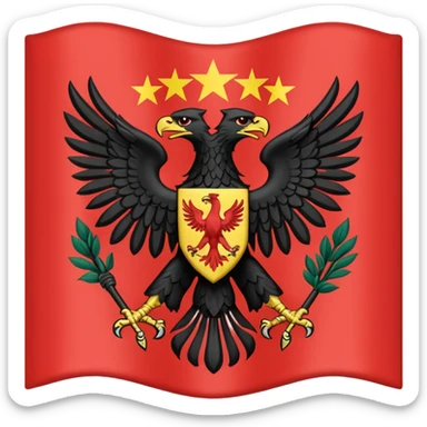 Flag emoji of dardania flag sticker