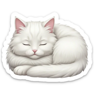 kitty sleeping sticker