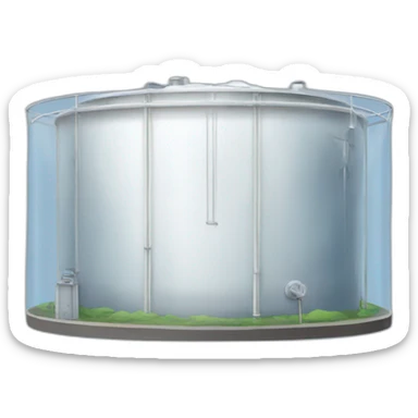 transparent water tank sticker